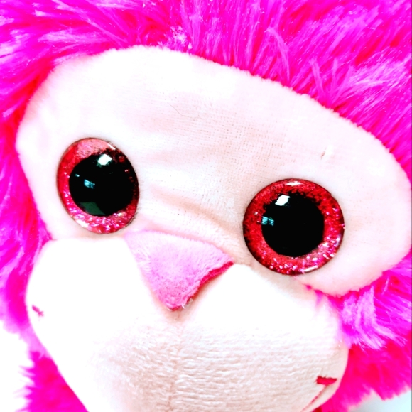 BJ Toy Pink 12" Stuffed Monkey Plush Toy Collectible - Picture 5 of 8